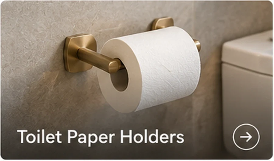 Toilet paper holder for hotel and commercial bathroom projects